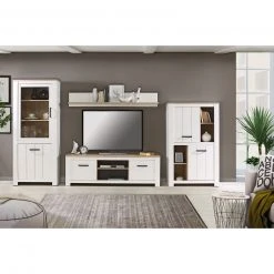 TV-Lowboard - weiß-bianco Eiche - 161 cm -Wohnzimmer Verkäufe 1023030500 03 1600Wx1600H