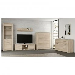 Vitrine - Sonoma Eiche - 198 cm hoch -Wohnzimmer Verkäufe 1023033300 09 1600Wx1600H
