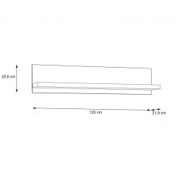 Wandboard -Sonoma Eiche - 120 cm breit -Wohnzimmer Verkäufe 1023033500 03 1600Wx1600H