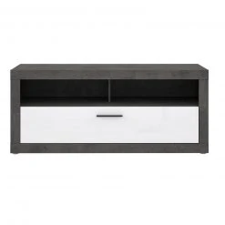 Lowboard - Betonoptik - weiß - 138 cm breit -Wohnzimmer Verkäufe 1023037200 03 1600Wx1600H