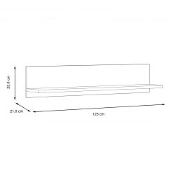 Wandboard - Betonoptik - weiß - 125 cm breit -Wohnzimmer Verkäufe 1023037700 05 1600Wx1600H