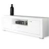 TV-Lowboard - weiß - matt - 196 cm breit