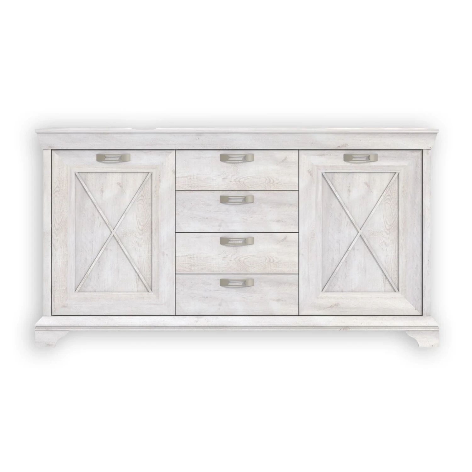 Sideboard - Pinie weiß - 178 cm breit 3 Sideboard - Pinie weiß - 178 cm breit – Bild 3