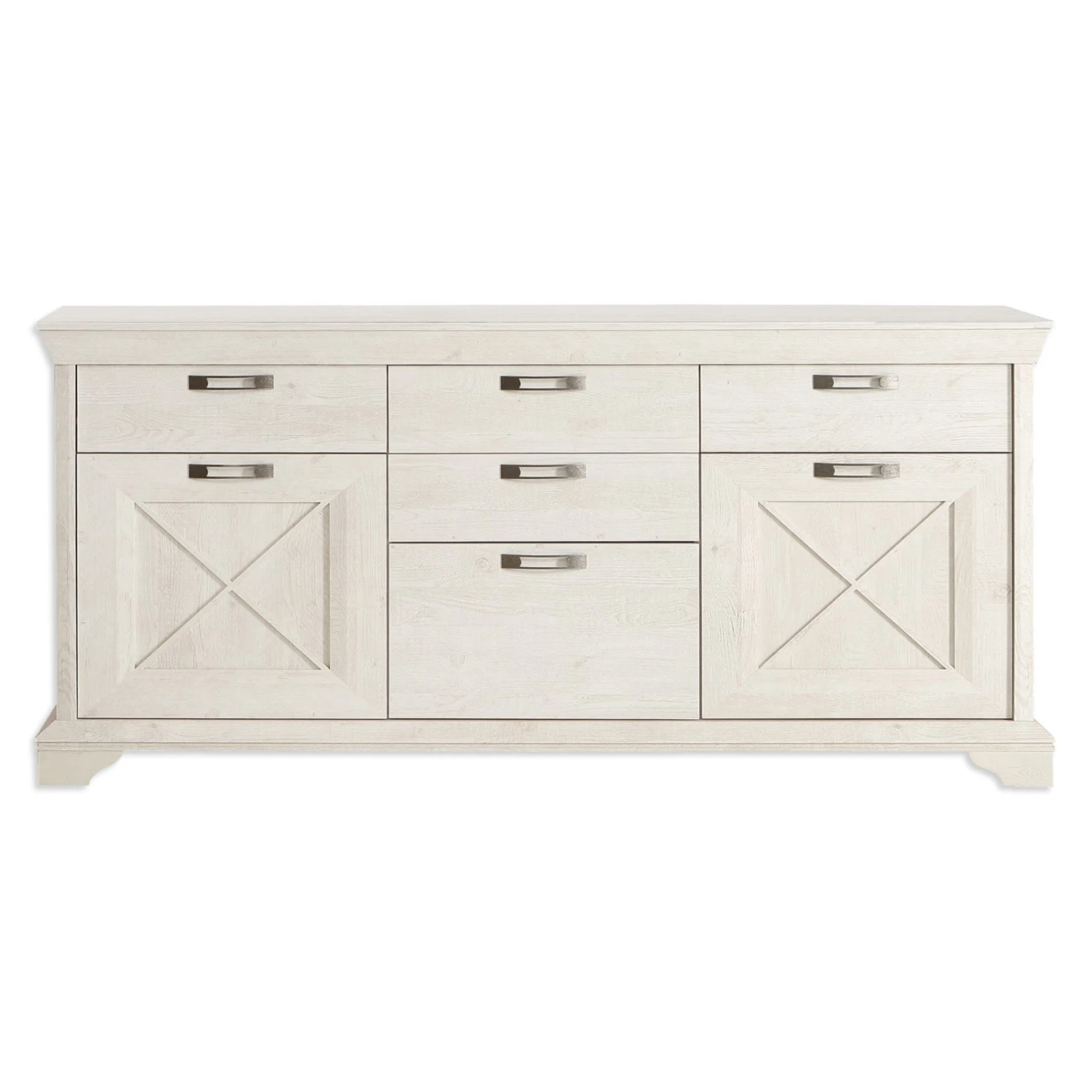 Sideboard - Pinie weiß - 178 cm breit 1 Sideboard - Pinie weiß - 178 cm breit