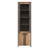 Vitrine - Old Wood Vintage - grau-Betonoptik - 62 cm breit