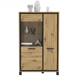 Highboardvitrine - Artisan Eiche - 101 cm
