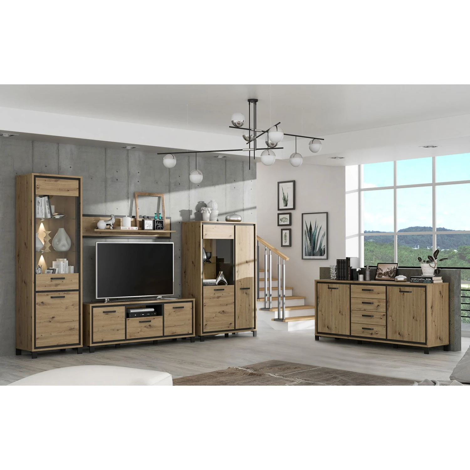 Sideboard - Artisan Eiche - 178 cm 3 Sideboard - Artisan Eiche - 178 cm – Bild 3