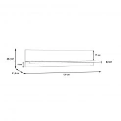 Wandregal - Artisan Eiche - 120 cm -Wohnzimmer Verkäufe 1023068900 03 1600Wx1600H
