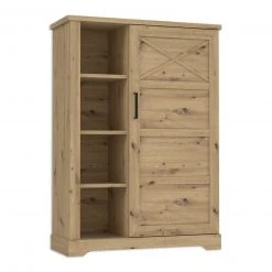 Highboard - Artisan Eiche - 4 offene Fächer -Wohnzimmer Verkäufe 1023069000 04 1600Wx1600H