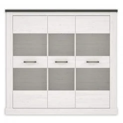 Highboardvitrine - Pinie weiß - Touchwood - 160 cm