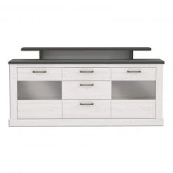 Sideboard - Pinie weiß-Touchwood - 206 cm breit