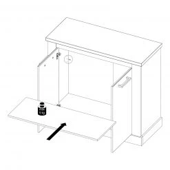 Kommode - Pinie weiß-Touchwood - 101 cm 7 Kommode - Pinie weiß-Touchwood - 101 cm -Wohnzimmer Verkäufe 1023070400 03 1600Wx1600H