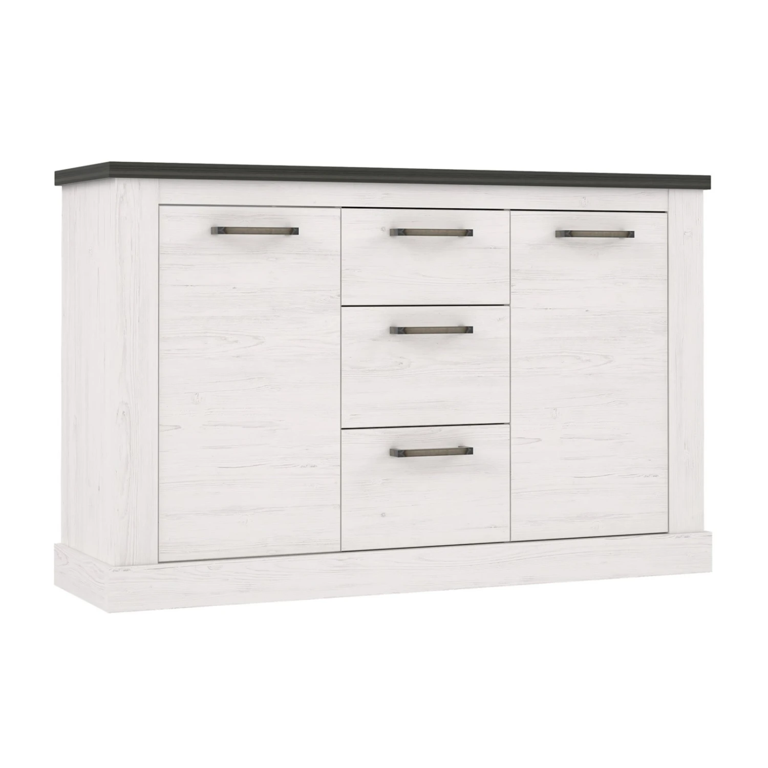 Sideboard - Pinie weiß - Touchwood - 141 cm 2 Sideboard - Pinie weiß - Touchwood - 141 cm – Bild 2