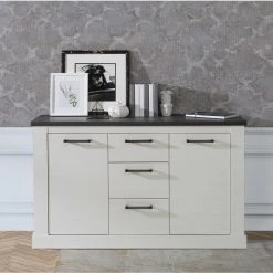 Sideboard - Pinie weiß - Touchwood - 141 cm 8 Sideboard - Pinie weiß - Touchwood - 141 cm -Wohnzimmer Verkäufe 1023070500 04 1600Wx1600H