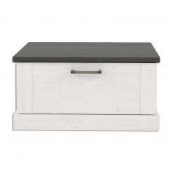 Wohnzimmer Verkäufe 21 Couchtisch - Pinie weiß-Touchwood - 2 Schubkästen