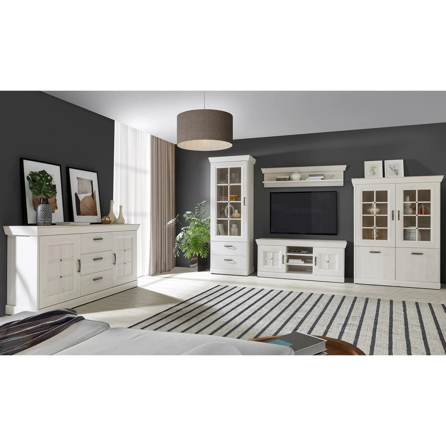 Highboardvitrine - Schneeeiche - 120 cm 6 Highboardvitrine - Schneeeiche - 120 cm – Bild 6