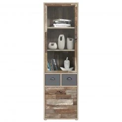 Vitrine - Maringo Pinie - grau matt - 60 cm