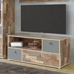 TV-Lowboard - Maringo Pinie - grau matt - 142 cm -Wohnzimmer Verkäufe 1023074000 04 1600Wx1600H