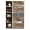 Highboard - Maringo Pinie - grau matt - 92 cm