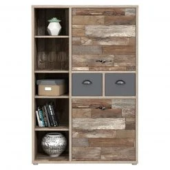 Highboard - Maringo Pinie - grau matt - 92 cm