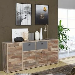 Sideboard - Maringo Pinie - grau matt - 169 cm -Wohnzimmer Verkäufe 1023074300 05 1600Wx1600H