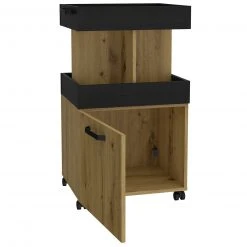 Hausbar - Artisan Eiche - Schwarzeiche - auf Rollen -Wohnzimmer Verkäufe 1023075000 03 1600Wx1600H