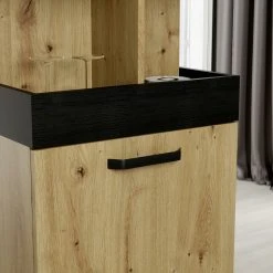 Hausbar - Artisan Eiche - Schwarzeiche - auf Rollen -Wohnzimmer Verkäufe 1023075000 05 1600Wx1600H