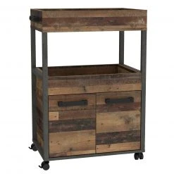 Hausbar - Old Wood Vintage - Betonoptik - auf Rollen -Wohnzimmer Verkäufe 1023075100 07 1600Wx1600H