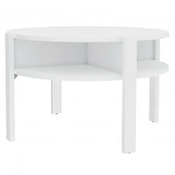 Couchtisch - weiß - rund - Ø 75 cm