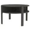 Couchtisch - dunkelgrau - rund - Ø 75 cm