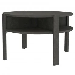 Couchtisch - dunkelgrau - rund - Ø 75 cm