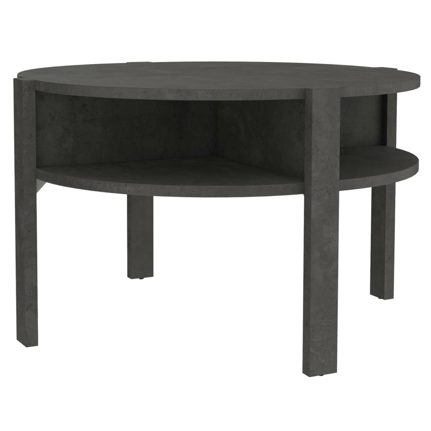 Couchtisch - dunkelgrau - rund - Ø 75 cm 1 Couchtisch - dunkelgrau - rund - Ø 75 cm