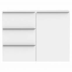 Sideboard - weiß - Glasfronten - 120 cm -Wohnzimmer Verkäufe 1023075300 02 1600Wx1600H