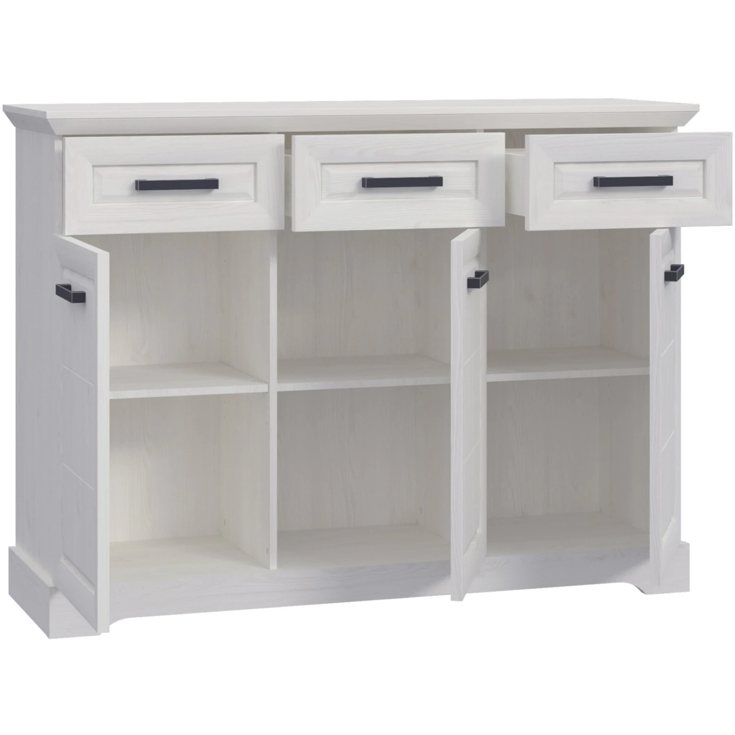 Kommode - Sibiu Lärche weiß - Soft-Close - 140 cm breit 3 Kommode - Sibiu Lärche weiß - Soft-Close - 140 cm breit – Bild 3