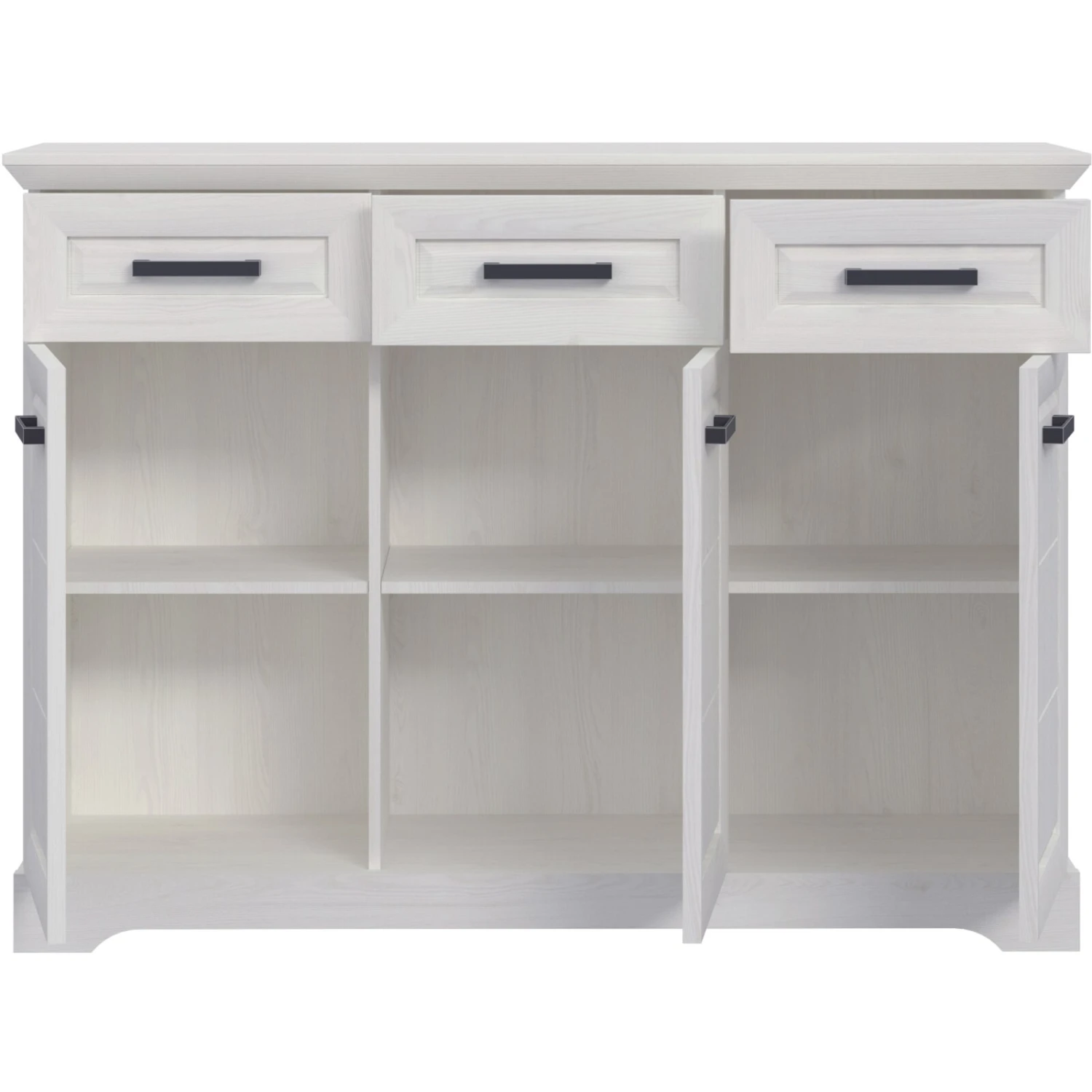 Kommode - Sibiu Lärche weiß - Soft-Close - 140 cm breit 4 Kommode - Sibiu Lärche weiß - Soft-Close - 140 cm breit – Bild 4