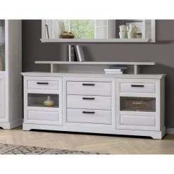 Sideboard - Sibiu Lärche weiß - 3 Schubkästen - 201,5 cm breit -Wohnzimmer Verkäufe 1023077900 05 1600Wx1600H