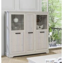 Highboard - Sibiu Lärche weiß - 146,7 cm hoch -Wohnzimmer Verkäufe 1023078200 05 1600Wx1600H