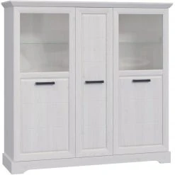 Highboard - Sibiu Lärche weiß - 146,7 cm hoch