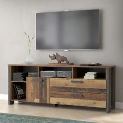 Lowboard - Old Wood Vintage-Betonoptik - 161 cm breit -Wohnzimmer Verkäufe 1023078700 05 1600Wx1600H