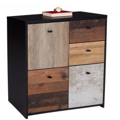 Kommode - Eiche-Pinie-schwarz - 77 cm breit 10 Kommode - Eiche-Pinie-schwarz - 77 cm breit -Wohnzimmer Verkäufe 1023078900 03 1600Wx1600H