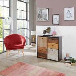 Kommode - Eiche-Pinie-schwarz - 77 cm breit 13 Kommode - Eiche-Pinie-schwarz - 77 cm breit -Wohnzimmer Verkäufe 1023078900 06 1600Wx1600H