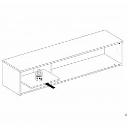 4-teilige Wohnwand - Old Wood Vintage - Betonoptik -Wohnzimmer Verkäufe 1023081600 03 1600Wx1600H