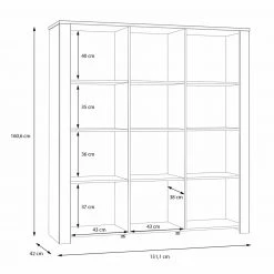 Highboardvitrine - Eiche grau - Riviera Eiche - 151 cm breit 15 Highboardvitrine - Eiche grau - Riviera Eiche - 151 cm breit -Wohnzimmer Verkäufe 1023084000 08 1600Wx1600H