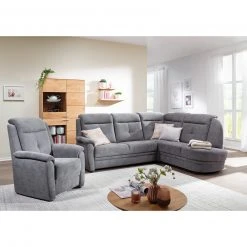 Ecksofa - steel - Microfaser - Basismodell 5 Ecksofa - steel - Microfaser - Basismodell -Wohnzimmer Verkäufe 1034002277 03 1600Wx1600H