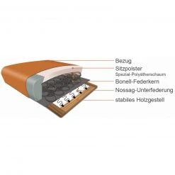 Sessel - toffee - Microfaser - auf Rollen -Wohnzimmer Verkäufe 1034003700 03 1600Wx1600H