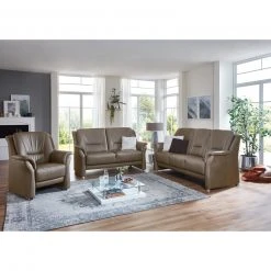polsterpower 3-Sitzer-Ledersofa - greystone - Basismodell -Wohnzimmer Verkäufe 1158001677 04 1600Wx1600H