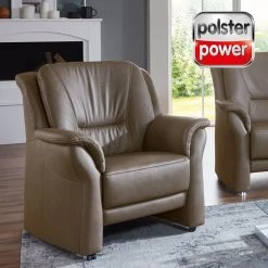 polsterpower Ledersessel - greystone