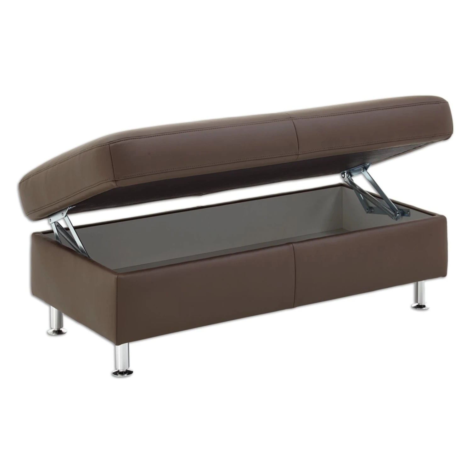 polsterpower Hocker - braun - Leder 3 polsterpower Hocker - braun - Leder – Bild 3