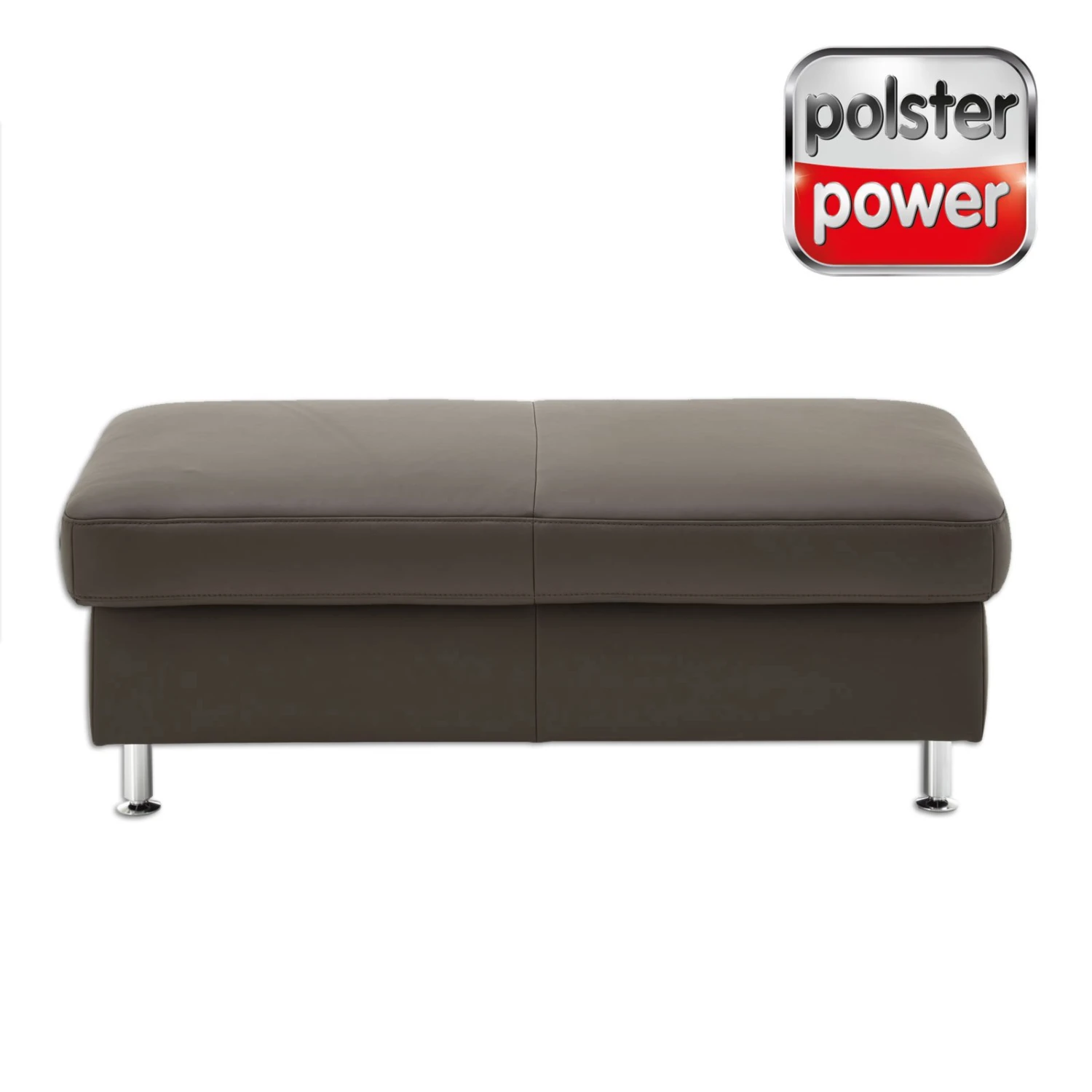 polsterpower Hocker - braun - Leder 1 polsterpower Hocker - braun - Leder