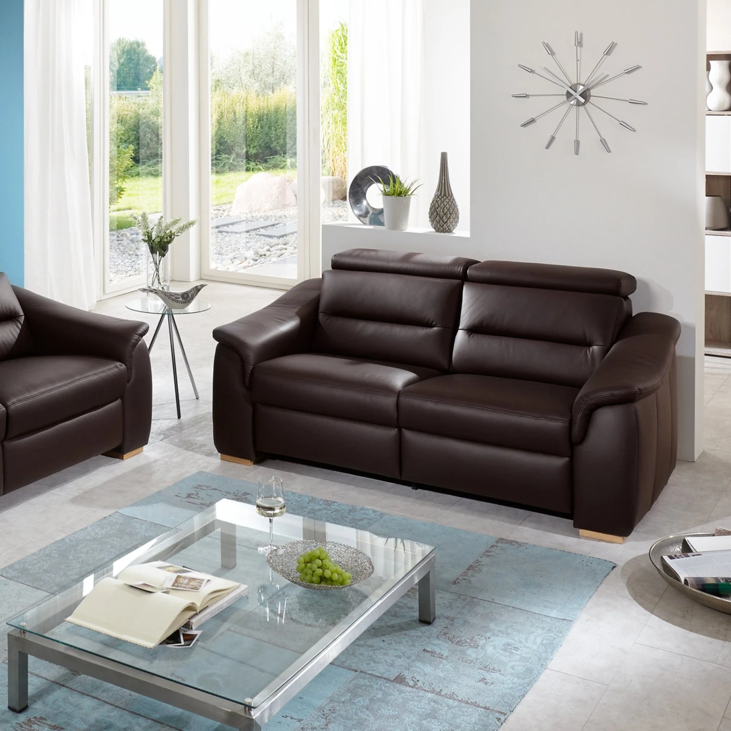 polsterpower Ledersofa - braun - Basismodell 2 polsterpower Ledersofa - braun - Basismodell – Bild 2